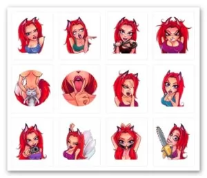 Набор стикеров Крис часть первая