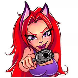 Крис с пистолетом